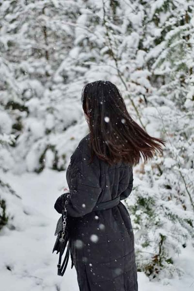  عکس پروفایل زمستانی دخترانه از پشت