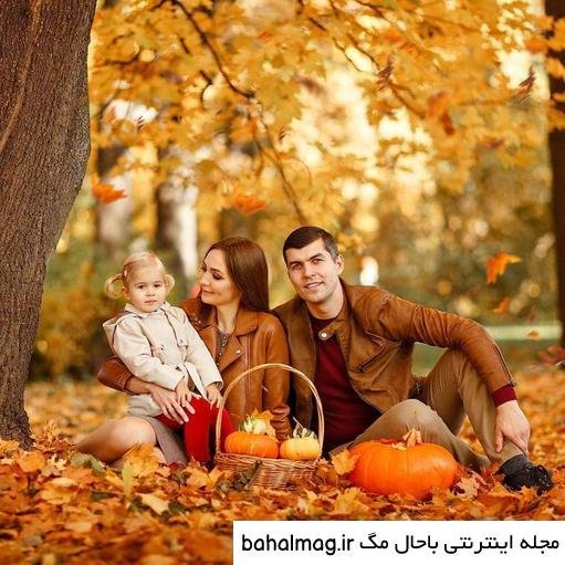 عکس دو نفره پاییزی