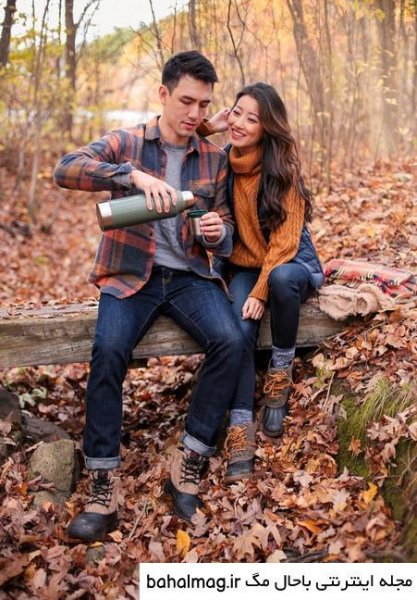  عکس دو نفره پاییزی