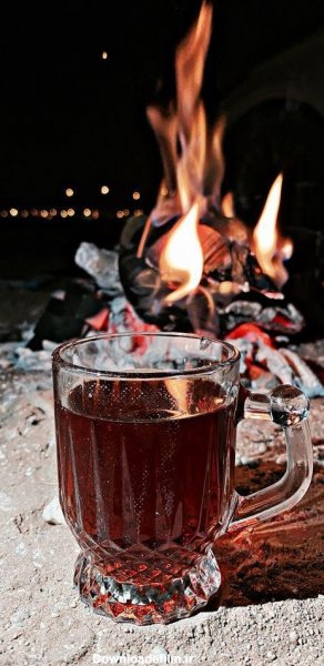  عکس عصر پاییزی و فنجان چای