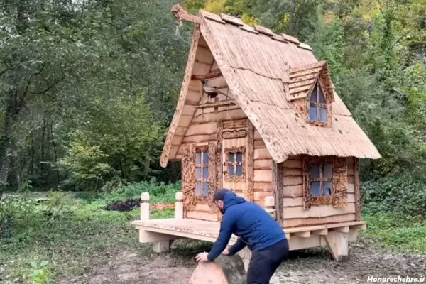  عکس کلبه جنگلی عاشقانه