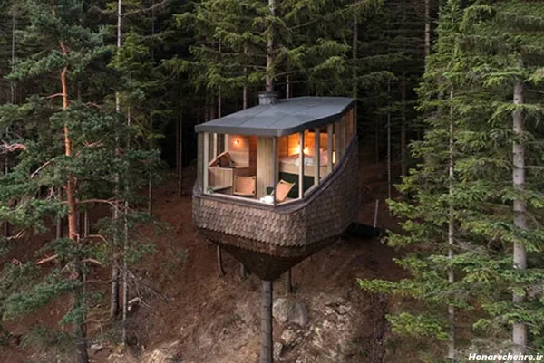  عکس کلبه در طبیعت