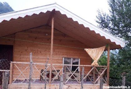  عکس کلبه چوبی در پاییز