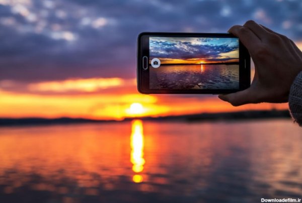 عکس زیبا و دلنشین از غروب آفتاب دریا