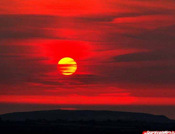  عکس زیبا و دلنشین از غروب آفتاب دریا