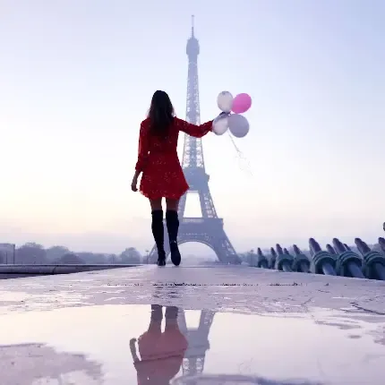  عکس برج ایفل واقعی در زمستان