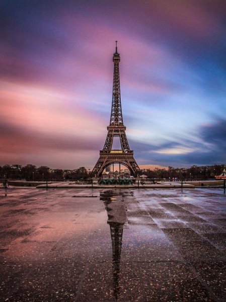  عکس برج ایفل در شب برای تصویر زمینه