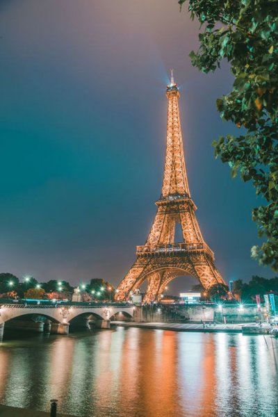  عکس برج ایفل تو شب