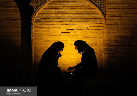  عکس چهارباغ اصفهان شب