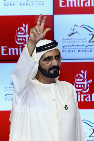 عکس حاکم دبی وهمسرش