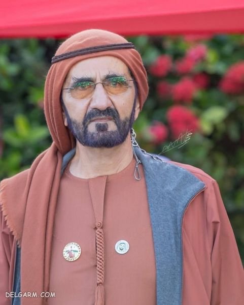  عکس حاکم دبی وهمسرش