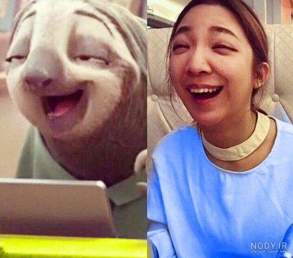  عکس دختر خنده دار