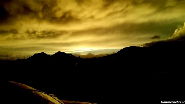 عکس غروب در طبیعت