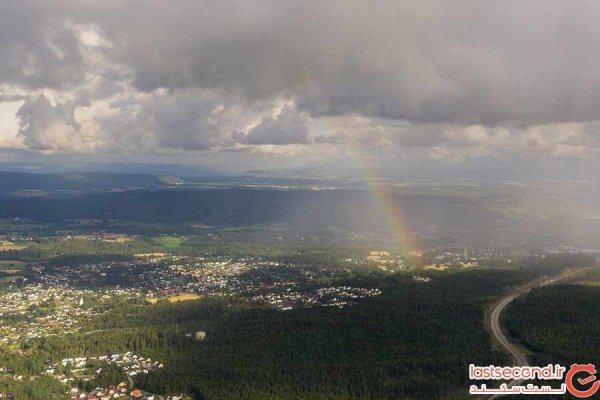  عکس رنگین کمان در آسمان