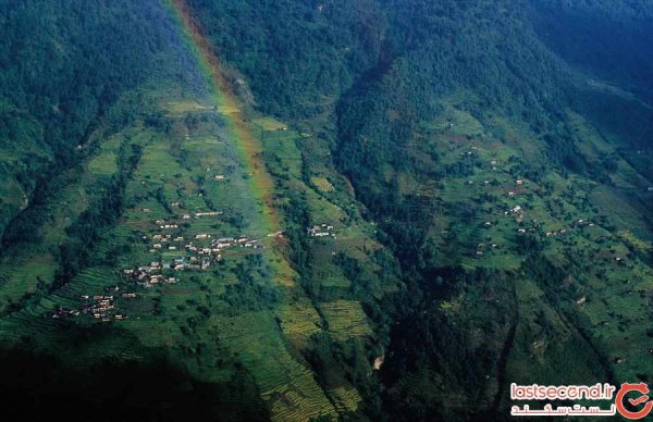  عکس رنگین کمان در آسمان