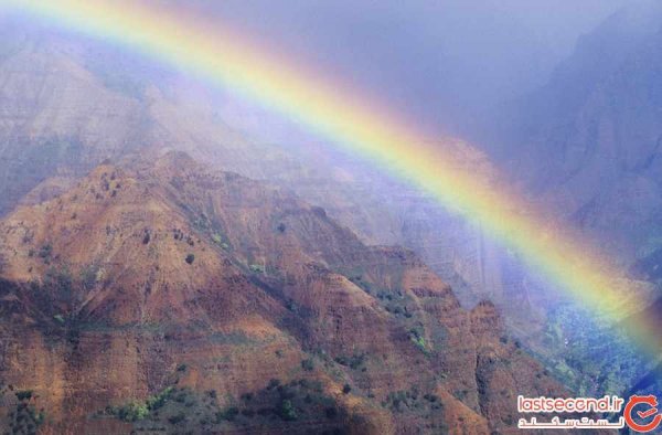  عکس رنگین کمان در آسمان