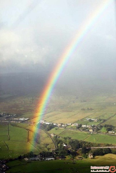  عکس رنگین کمان در آسمان
