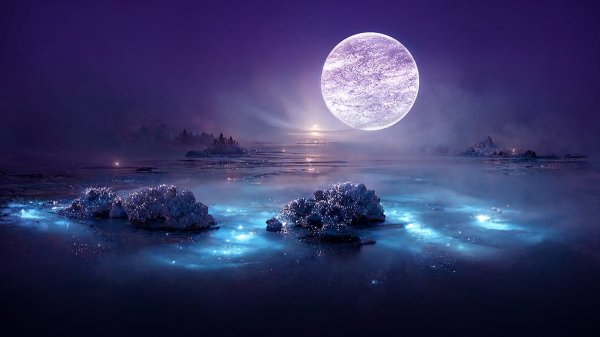  عکس زیبای ماه و ستاره در آسمان