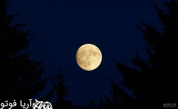  عکس آسمان ابری در شب