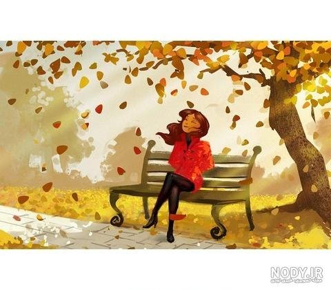 بک گراند پاییزی فانتزی