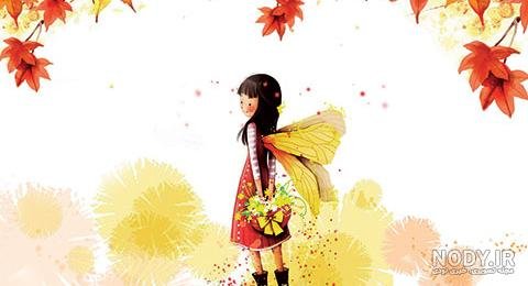  بک گراند پاییزی فانتزی