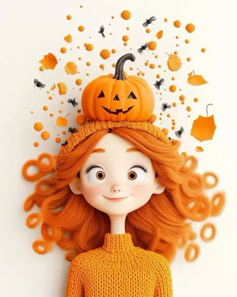  عکس دختر پاییزی فانتزی