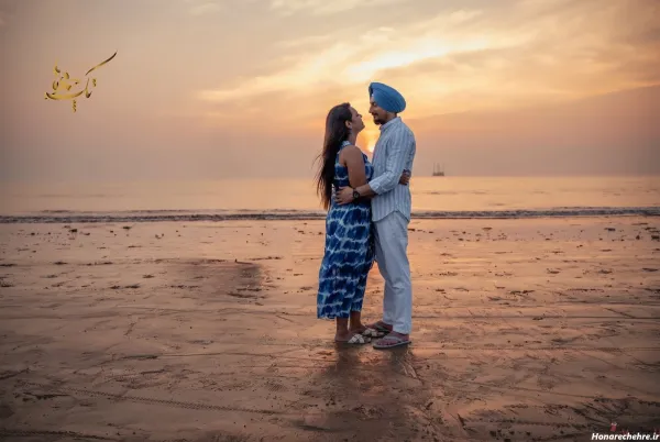 ژست عکس کنار دریا مردانه