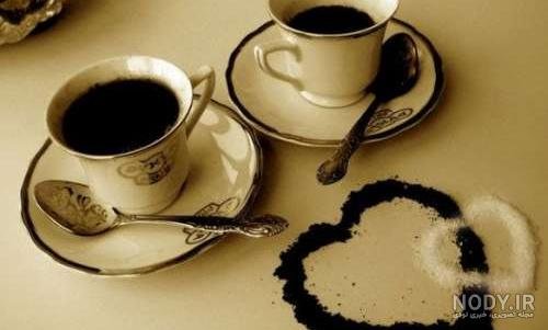 عکس فنجان قهوه رمانتیک