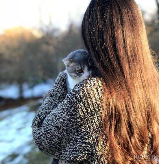  عکس پسر خوشگل با گربه برای پروفایل