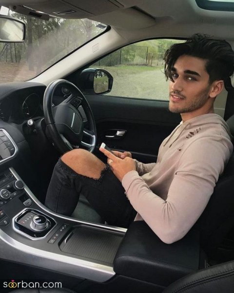  عکس پسر خوشگل تو ماشین برای پروفایل