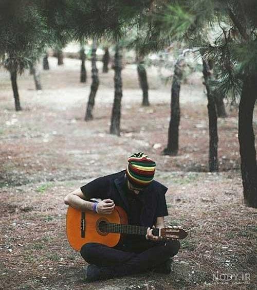  عکس پسر خوشگل با گیتار برای پروفایل
