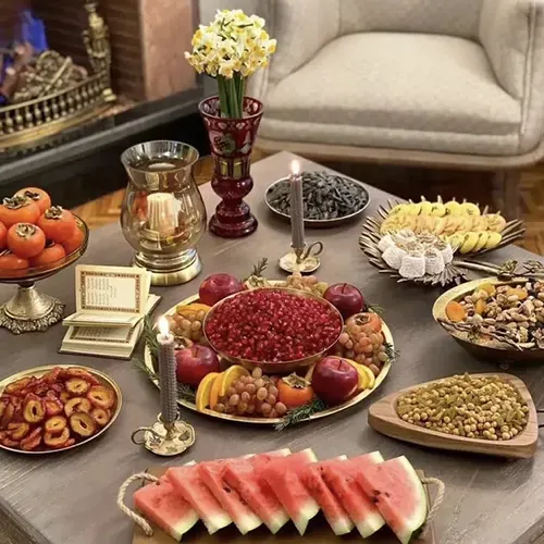  عکس شب چله ای برای عروس