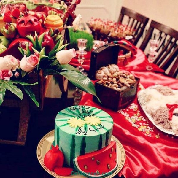  عکس شب چله عروس و داماد