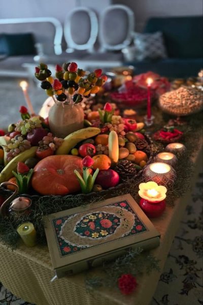 عکس از سفره شب چله