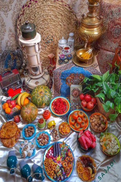  عکس از سفره شب چله