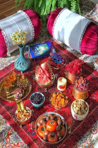  عکس از سفره شب چله