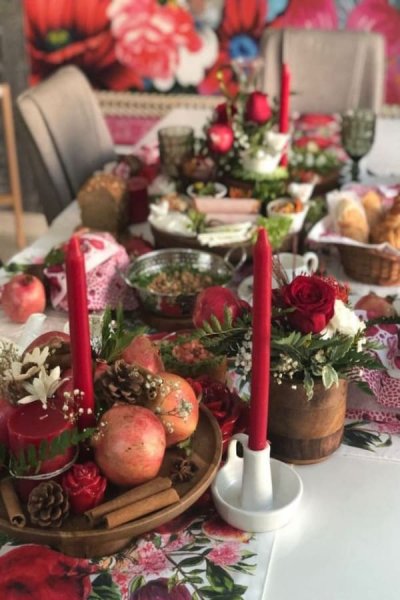  عکس از سفره شب چله