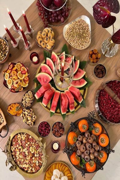  عکس از سفره شب چله