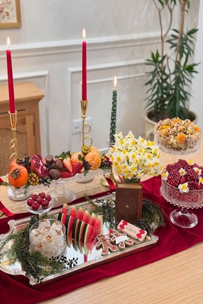  عکس از سفره شب چله