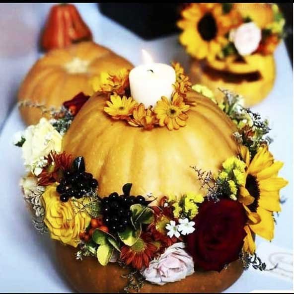  تزیین کدو حلوایی شب یلدا برای عروس