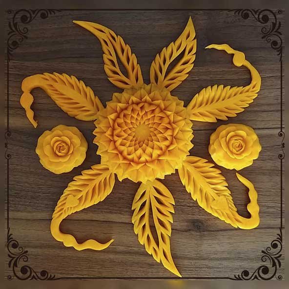  تزیین کدو حلوایی شب یلدا برای عروس