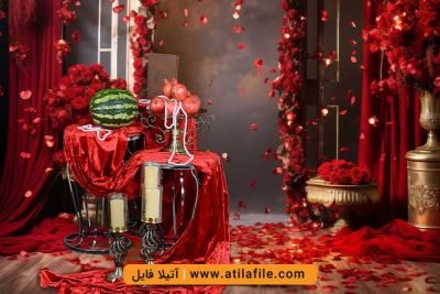  بک گراند یلدا مدرن