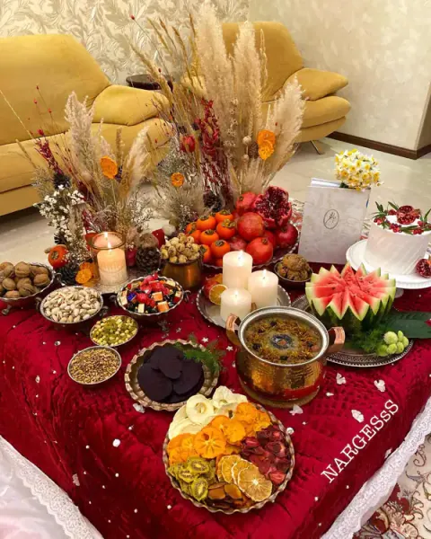  بک گراند یلدا سنتی