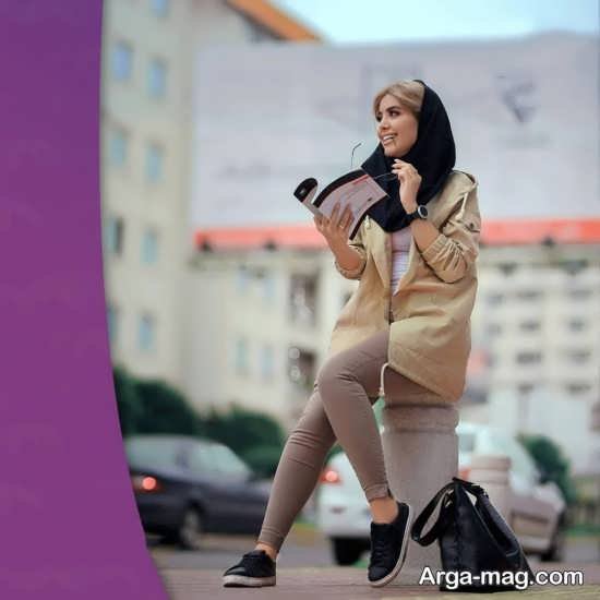  عکس دختر دانشجو با طبیعی