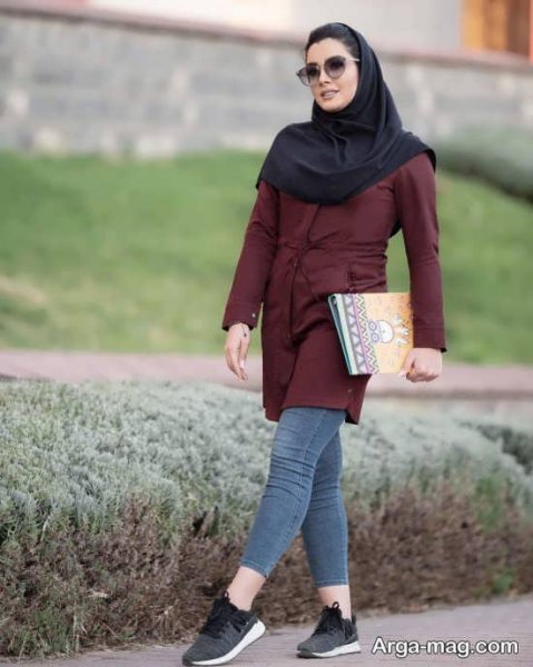  عکس دختر دانشجو با مقنعه
