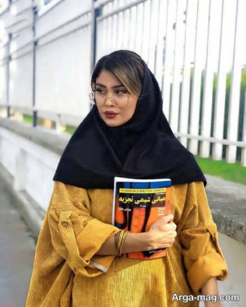  عکس دختر دانشجو با مقنعه