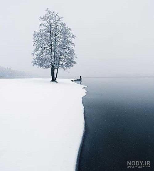 عکس پروفایل پسرانه زمستانی از پشت سر