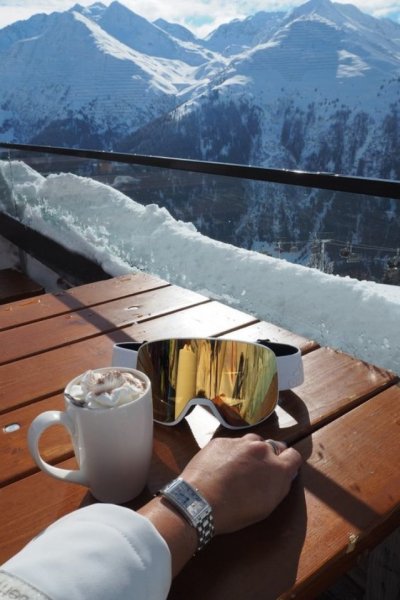  عکس سلفی پسرانه اسکی در برف