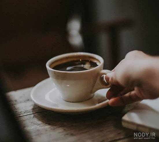  عکس فیک خوردن قهوه