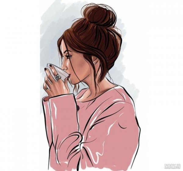  عکس فیک خوردن قهوه